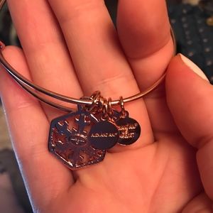 rose gold alex and ani snowflake